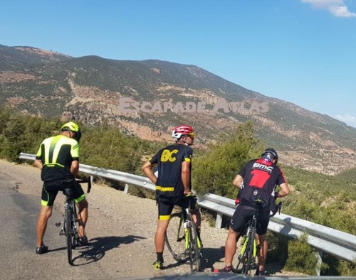 Mountain biking circuit three valleys high central atlas